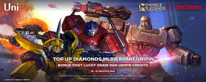 Top up Diamonds MLBB #PakeUniPin, Bonus Tiket Lucky Draw dan UniPin Credits!
